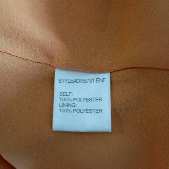 Nordstrom 4Sienna Persimmon Square Neck Bow Tie Back Midi Dress Size XS - Picture 11 of 16